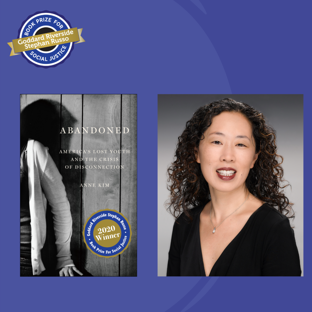 Book Cover for Abandoned and a picture of the author, Anne Kim
