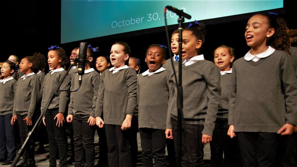 The Goddard Riverside Young People's Chorus was a highlight of the Annual Gala.