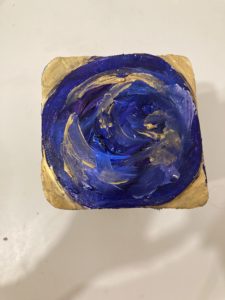 All together now A painting in blue