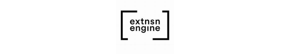 IMG: logo for Extension Engine, our collaborator in the course development of College Access Training Online Learning. Logo has lowercase letters extensn engine in black with black brackets on left and right.