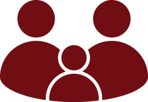 A graphic of the three people together.