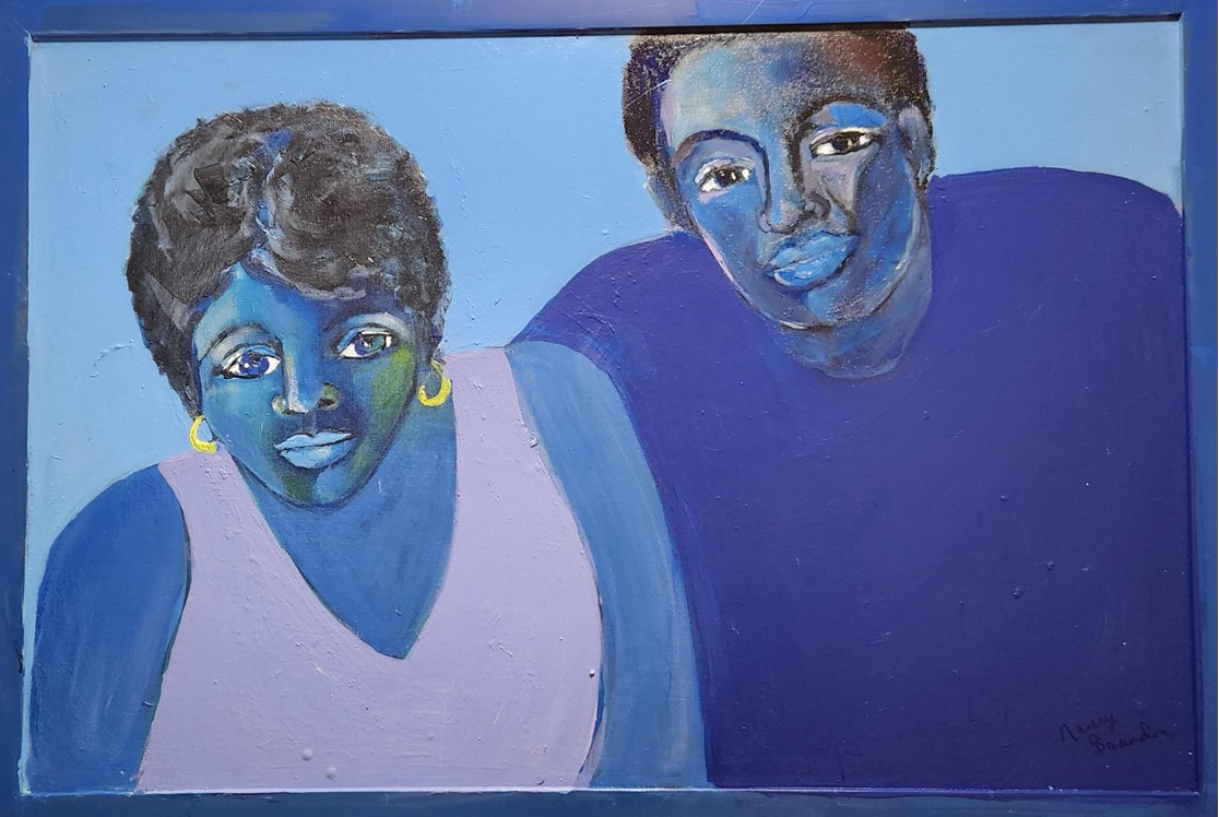 A painting of a man and woman.