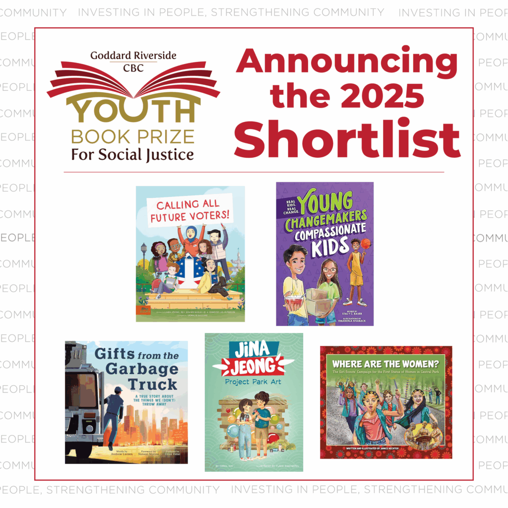 Adult shortlist Dreaming of Home: How We Turn Fear into Pride, Power, and Real Change by Cristina Jiménez Slow and Sudden Violence: Why and When Uprisings Occur by Derek Hyra Protect Your People: How Ordinary Families Are Using Participatory Defense to Challenge Mass Incarceration by Raj Jayadev Copaganda: How Police and the Media Manipulate Our News by Alec Karakatsanis Backroom Deals in Our Backyards: How Government Secrecy Harms Our Communities and the Local Heroes Fighting Back by Miranda S. Spivack Pay the People!: Why Fair Pay is Good for Business and Great for America by John Driscoll, Morris Pearl, and The Patriotic Millionaires