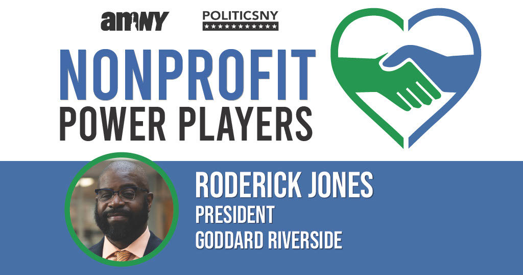 An image reading amNY PoliticsNY Nonprofit Power Players Roderick Jones