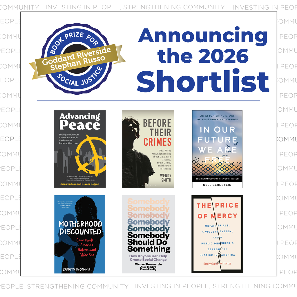 Covers of the shortlist books with the words Announcing the 2026 Shortlist
