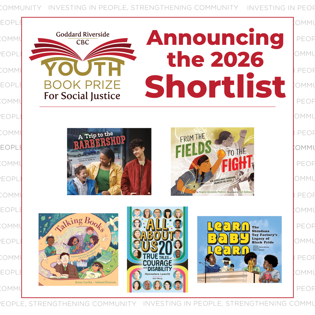 Covers of the shortlist books with the words Announcing the 2026 Shortlist